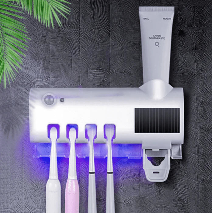 SterilEase Pro: Soporte Esterilizador UV y Dispensador Automático